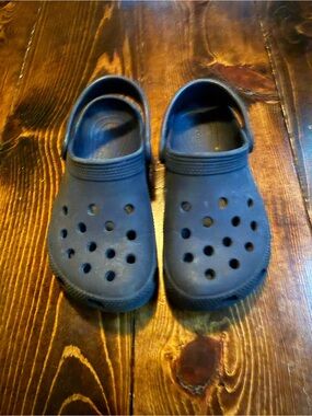 CROCS Kids Navy Blue Clog Sandals
